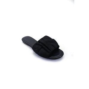 The Row Womens Ellen Pleated Nylon Flat Slides Sandals Sz 36